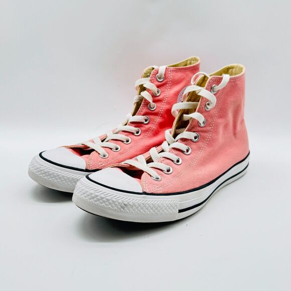 Converse High Tops Womens 9 Pink Chuck Taylor Shoes Sneakers All Star Trainer - Picture 4 of 11